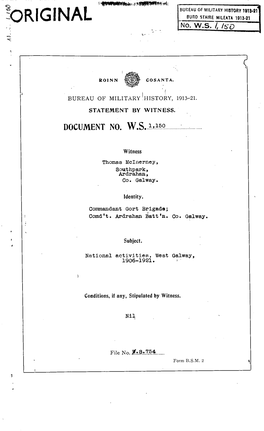 Original Bureauof Militaryhistory1913-21