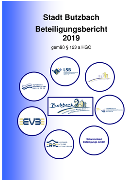 Stadt Butzbach Beteiligungsbericht 2019
