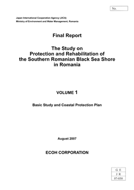 Final Report the Study on Protection and Rehabilitation of the Southern