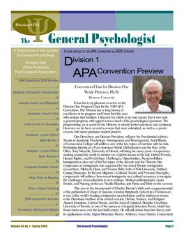 Division 1 APA Convention Preview