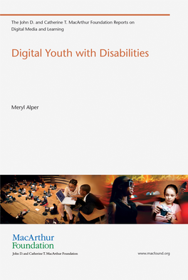 Digital Youth with Disabilities the John D