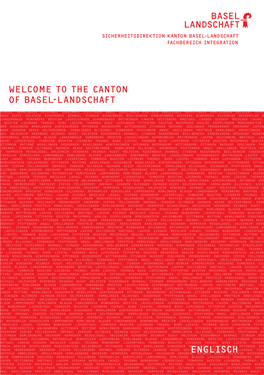 Englisch Welcome to the Canton of Basel-Landschaft