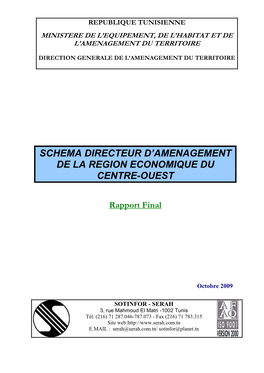 Schema Directeur D'amenagement De La Region