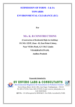 M/S. M/S. K. R CONSTRUCTIONS RUCTIONS