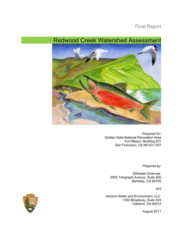 Redwood Creek Watershed Assessment Final Report Redwood Creek Watershed Assessment