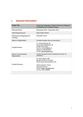 Bohol Resiliency Proj