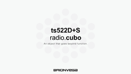 Ts522d+S Radio.Cubo an Object That Goes Beyond Function