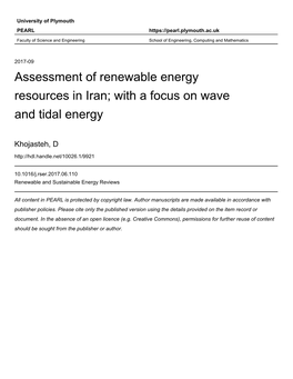 17 RSER Iran Wind PEARL.Pdf (3.254Mb)