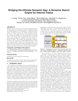 A Semantic Search Engine for Internet Videos