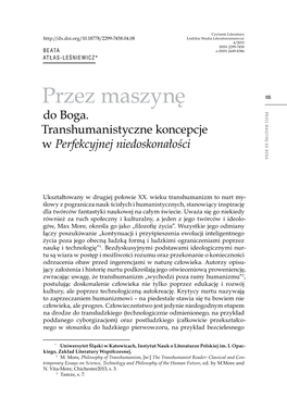 Przez Maszynę 105 P Do Boga