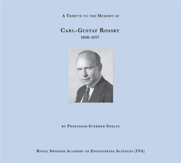 Carl-Gustaf Rossby 1898–1957