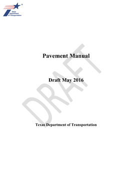 Pavement Manual