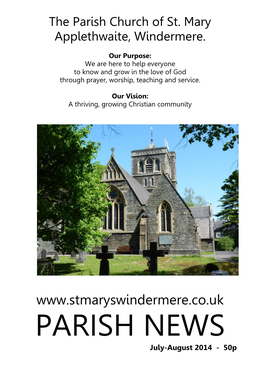 PARISH NEWS July-August 2014 - 50P