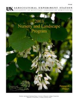 PR-486: 2003 Nursery and Landscape Program