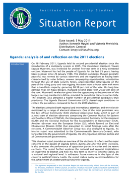 Uganda: Analysis of and Reflection on the 2011 Elections