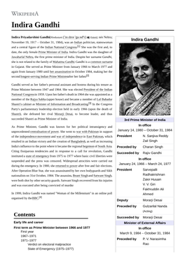 Indira Gandhi