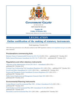 Government Gazette