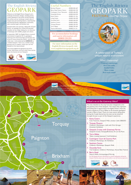 For More Information Download the Geopark Festival 2009 Leaflet Here