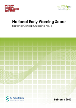 National Early Warning Score National Clinical Guideline No