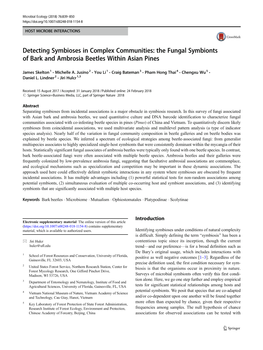 The Fungal Symbionts of Bark and Ambrosia Beetles Within Asian Pines