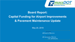 Aeronautics Board Report 5-20-19