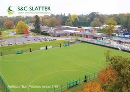Artificial Turf Pitches Since 1991 2 Welcome
