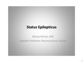 Status Epilepticus