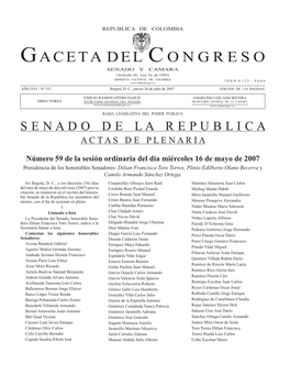 G Aceta Del Congreso