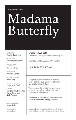 Madama Butterfly