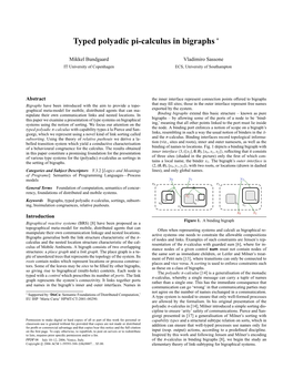 Typed Polyadic Pi-Calculus in Bigraphs ∗