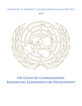 UN Country Coordination: Enhancing Leadership for Development