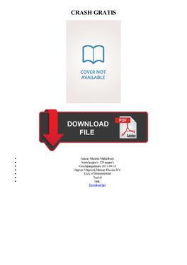 Crash Gratis Epub, Ebook