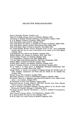 Selected Bibliography