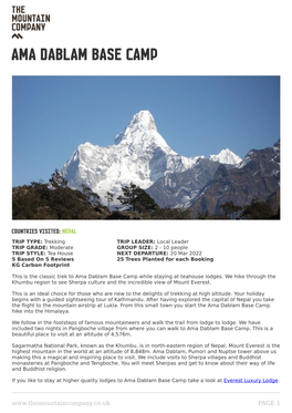 Ama Dablam Base Camp