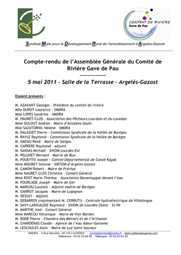 Compte-Rendu CR Gave De Pau 05 05 2011