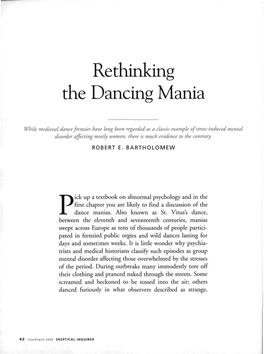 Rethinking the Dancing Mania