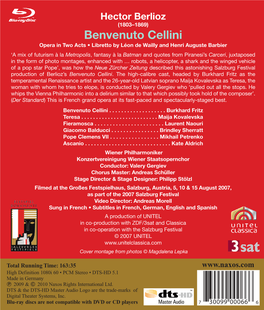 Berlioz Benvenuto Cellini Benvenuto Cellini