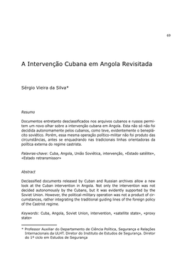 A Intervenção Cubana Em Angola Revisitada