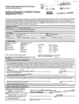 National Register of Historic Places Continuation Sheet Central Trust Company