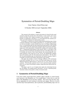 Symmetries of Period-Doubling Maps