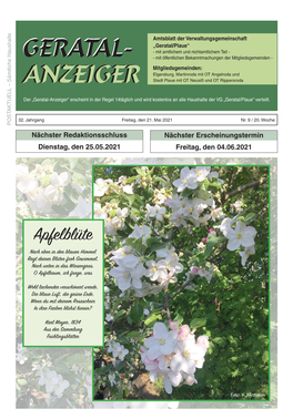 Geratal- Anzeiger