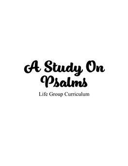 Life Group Curriculum