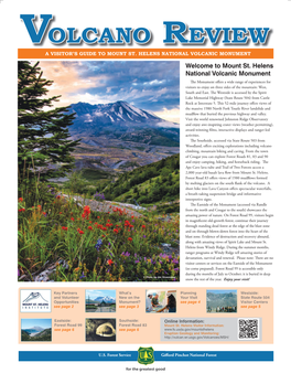 Welcome to Mount St. Helens National Volcanic Monument