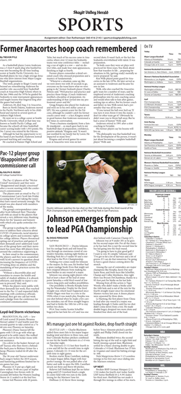 Johnson Emerges from Pack to Lead PGA