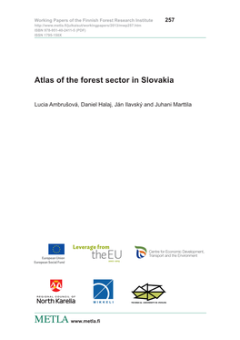 Atlas of the Forest Sector in Slovakia