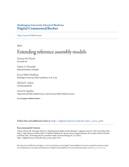 Extending Reference Assembly Models Deanna M