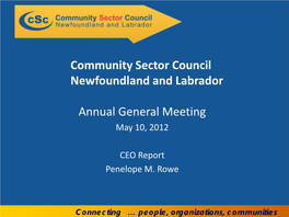 Community Sector Council Newfoundland and Labrador