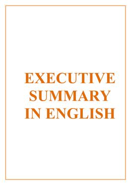 Executive Summary in English