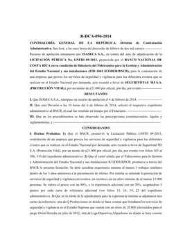 R-Dca-096-2014 Contraloría General De La República