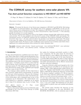 The CORALIE Survey for Southern Extra-Solar Planets VII